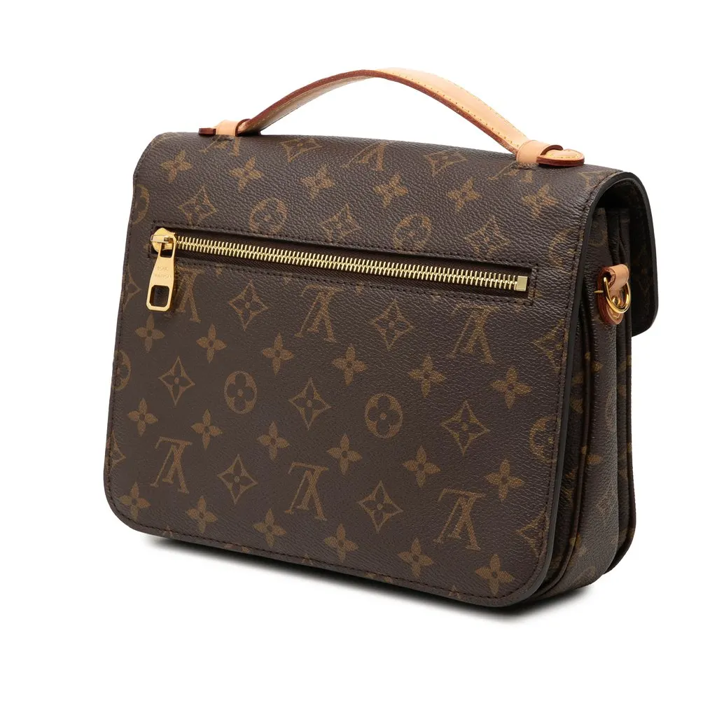 Louis Vuitton Monogram Pochette Metis Brown Very good - Back View