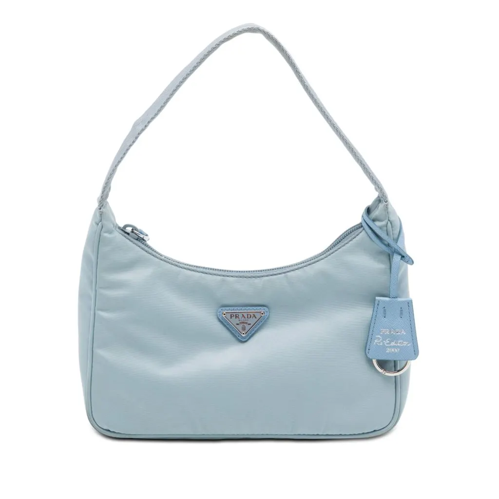 Prada Tessuto Re Edition 2000 Shoulder Bag Blue Very good - Front View