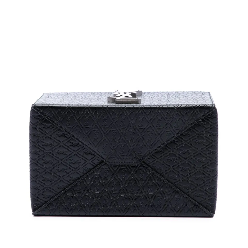 Saint Laurent Monogram Leather Take Away Box Handbag Black Leather Very good - Inside View