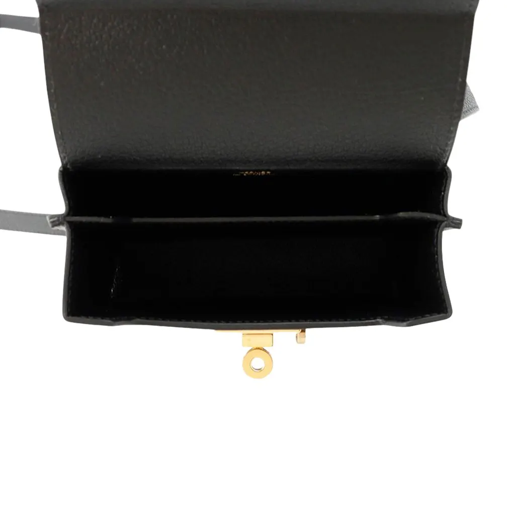 Hermès Epsom Kelly Multipocket To Go Pouch Black Leather Very good - Model View