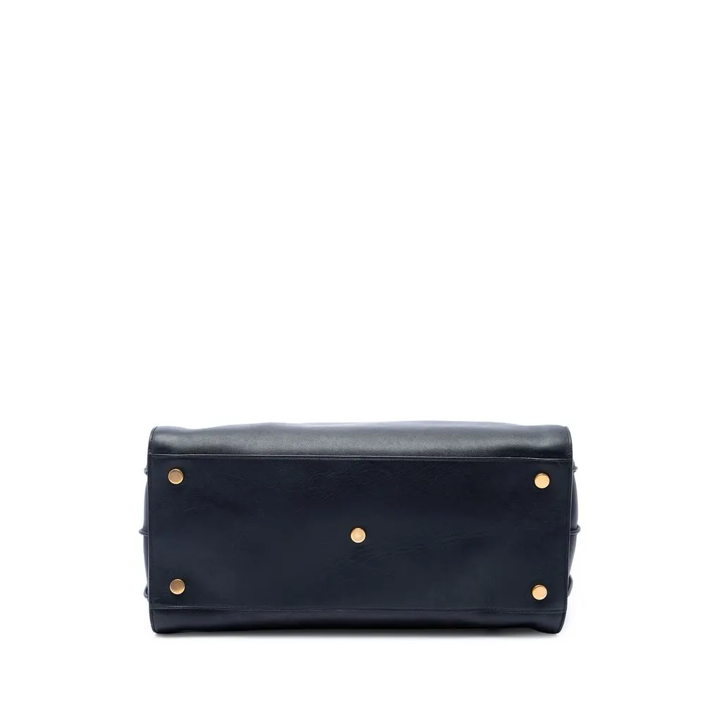 Saint Laurent Large Soft Calfskin Sac De Jour Satchel Black Leather Very good - Inside View