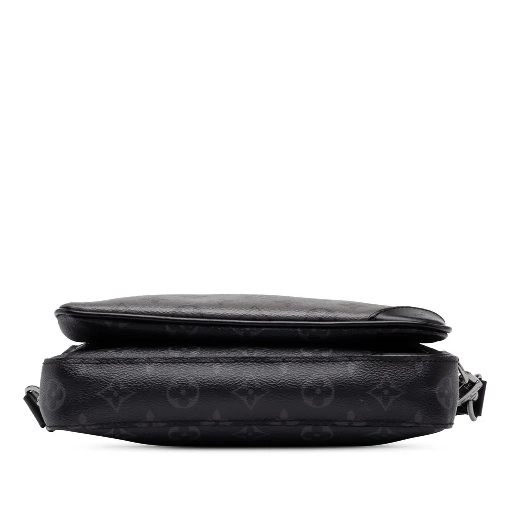 Louis Vuitton Monogram Eclipse Reverse Trio Messenger Black Canvas Good - Inside View