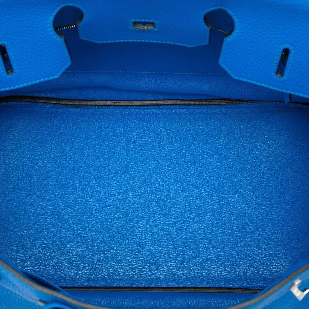 Hermès Togo Birkin Retourne 35 Blue Leather Good - Model View