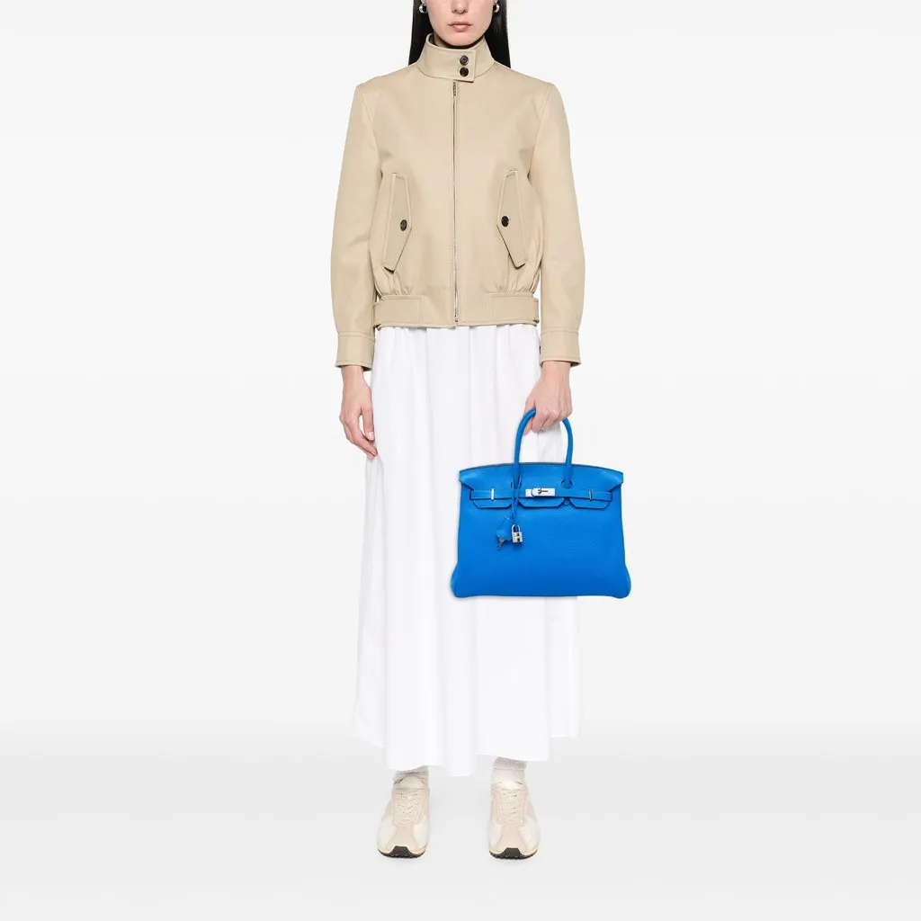 Hermès Togo Birkin Retourne 35 Blue Leather Good - Box View