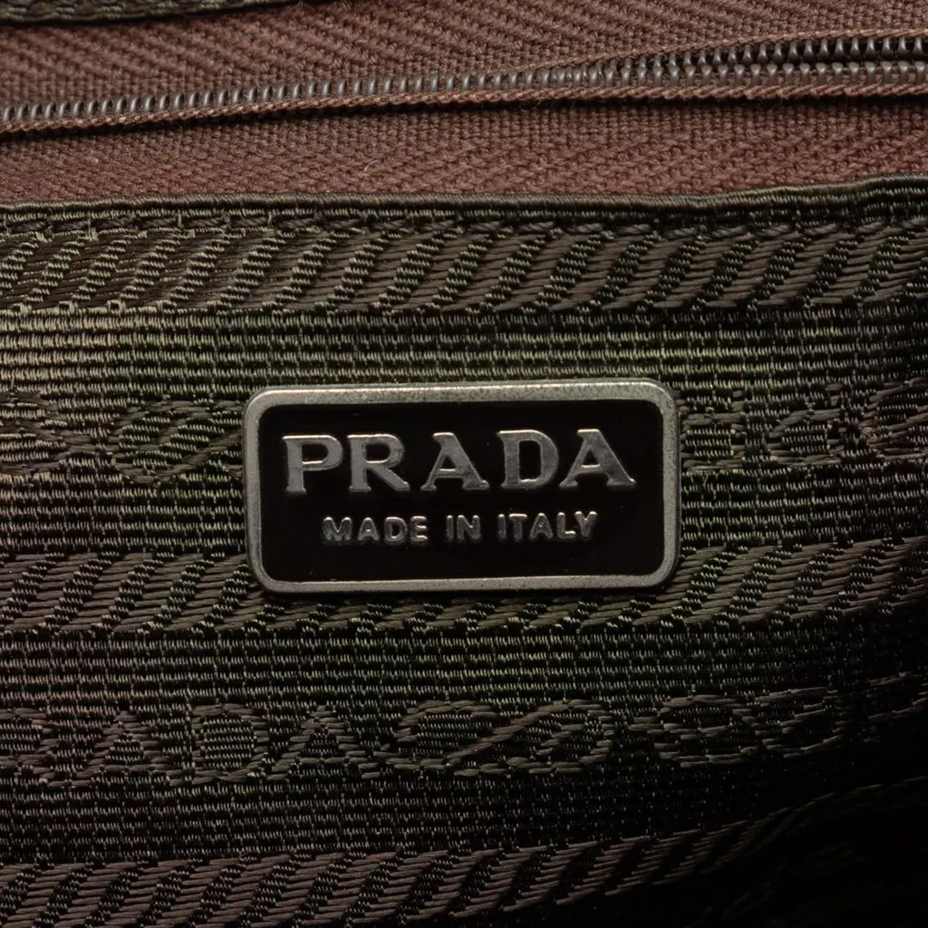 Prada Metallic Nappa Frame Crossbody Brown Leather Very good - Box View