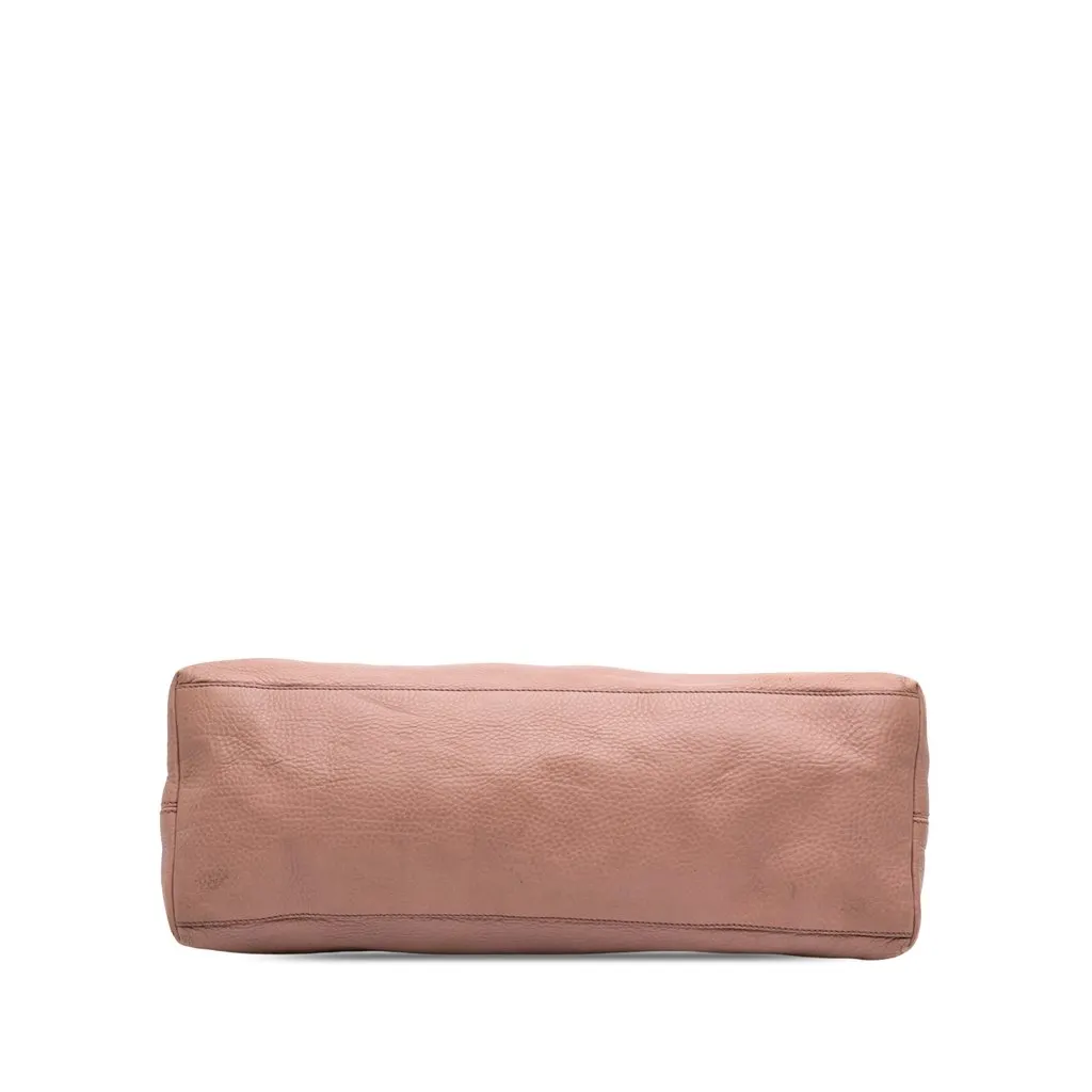 Gucci Large Calfskin Soho Chain Tote Pink Leather Good - Inside View