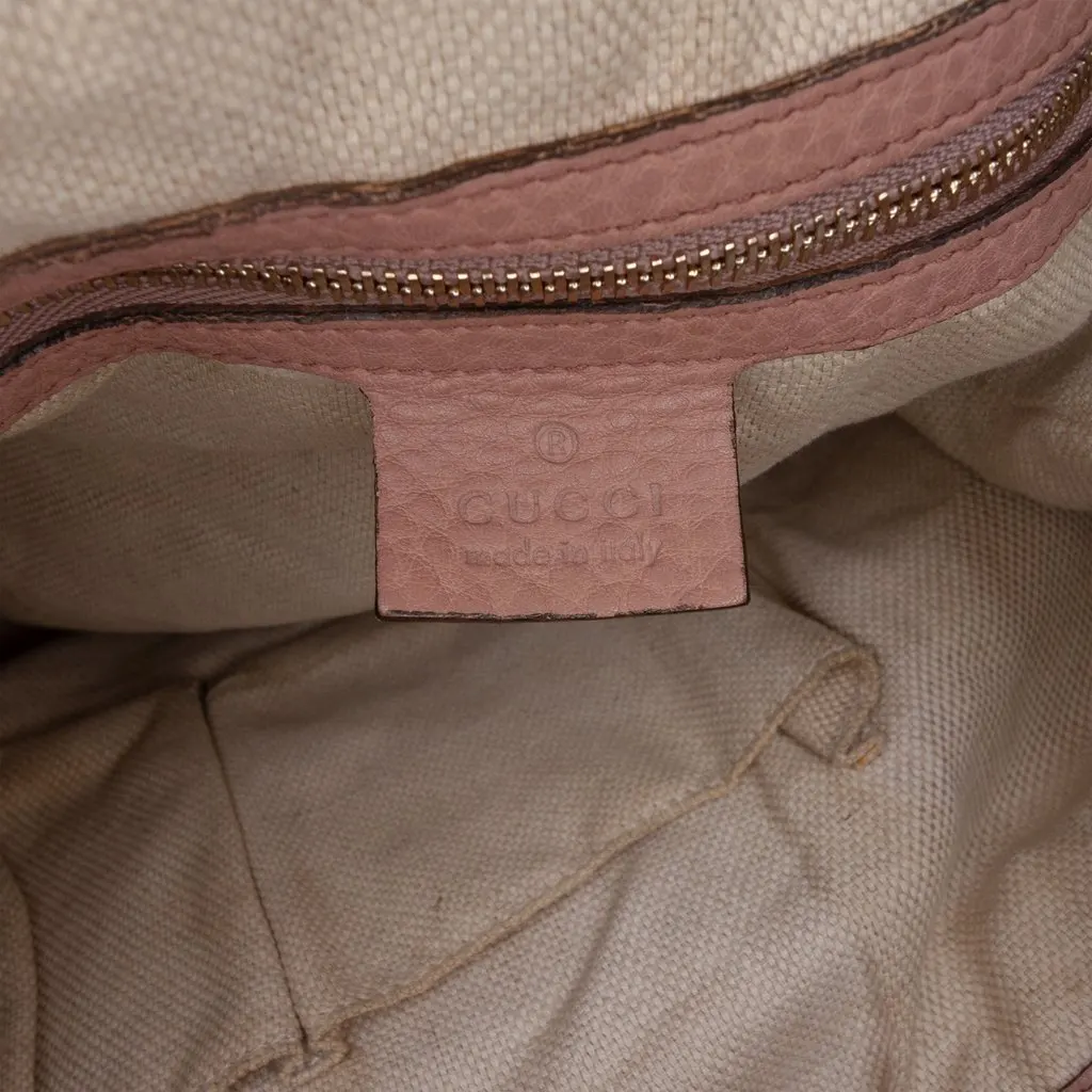 Gucci Large Calfskin Soho Chain Tote Pink Leather Good - Box View
