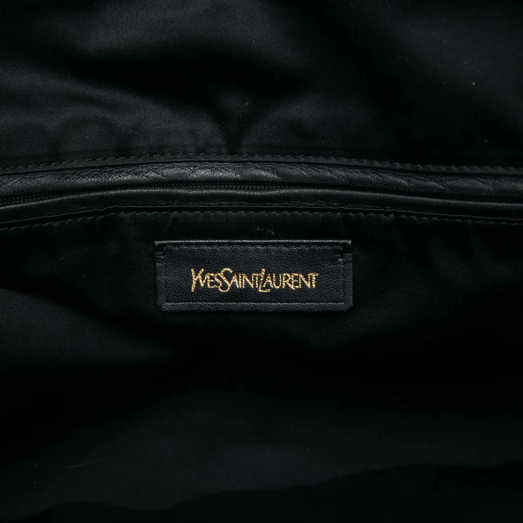 Saint Laurent Large Leather Muse Handbag Blue Leather Good - Box View