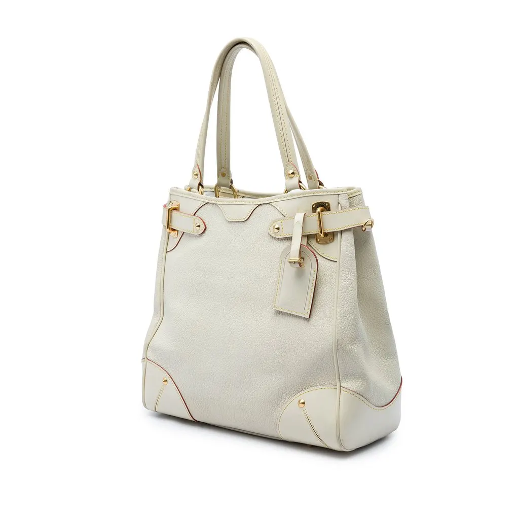 未使用　Luli / Missão Baleiro Louis Vuitton Suhali Le Majestueux White Large Leather