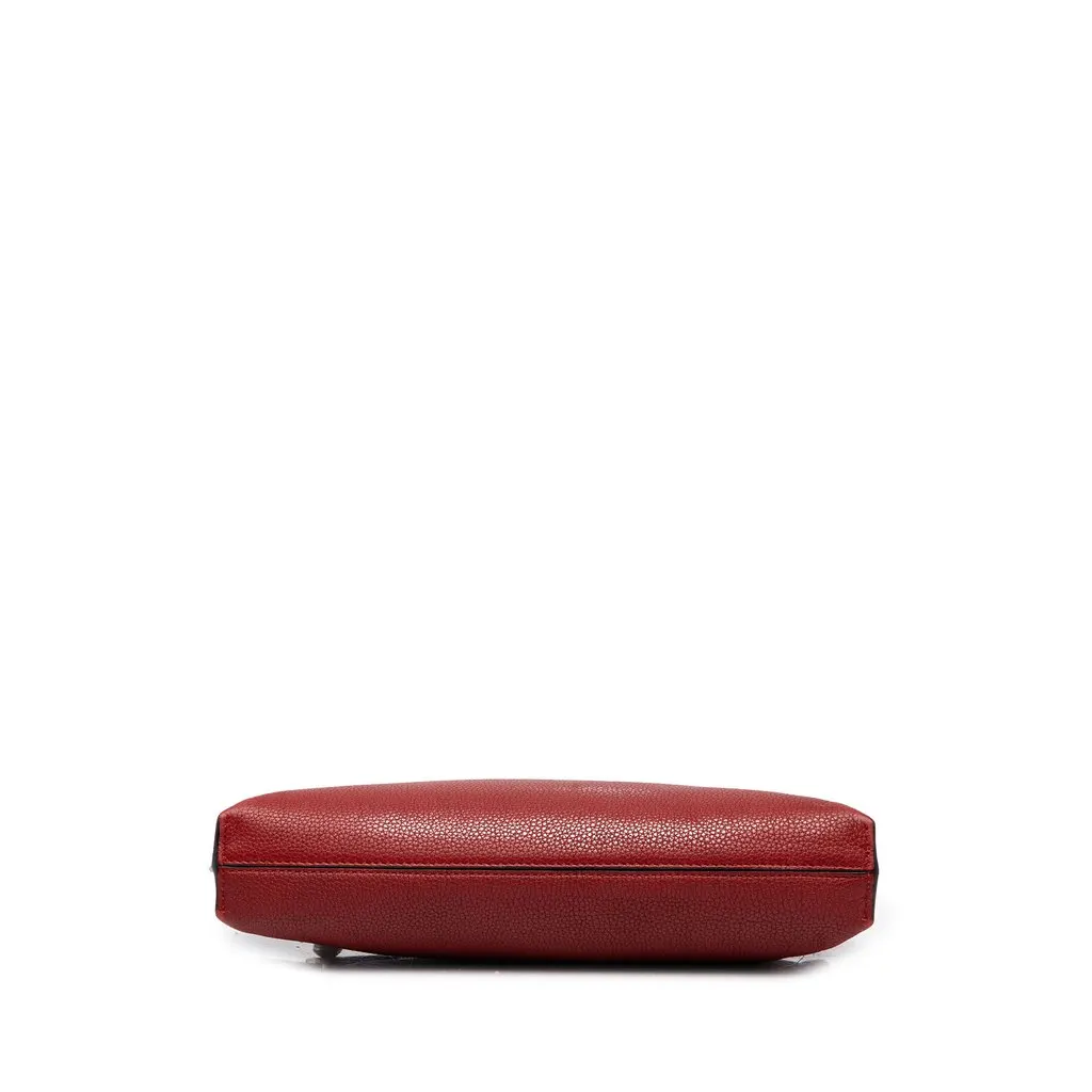 Loewe Small Grained Calfskin Missy Satchel Red Leather Good - Inside View