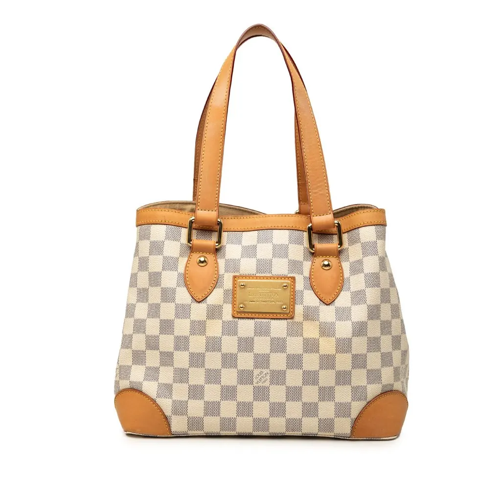 Louis Vuitton Damier Azur Hampstead PM White Very good - Front View