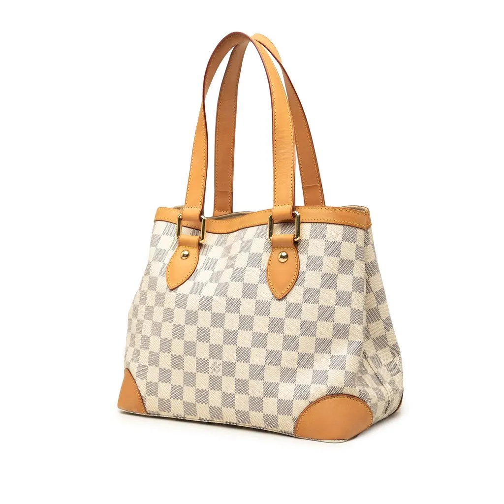 Louis Vuitton Damier Azur Hampstead PM White Very good - Back View