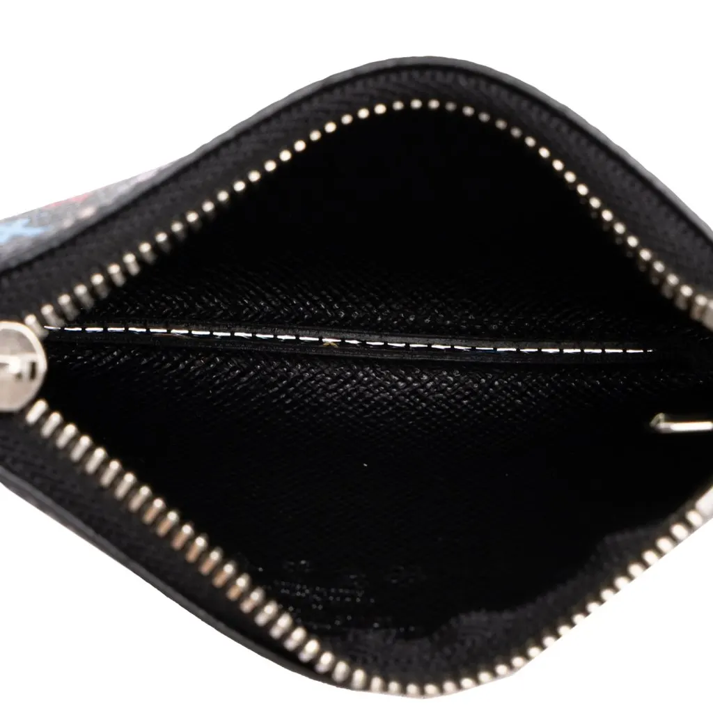 Louis Vuitton Takashi Murakami Monogram Multicolore Key Pouch Black Canvas Very good - Model View