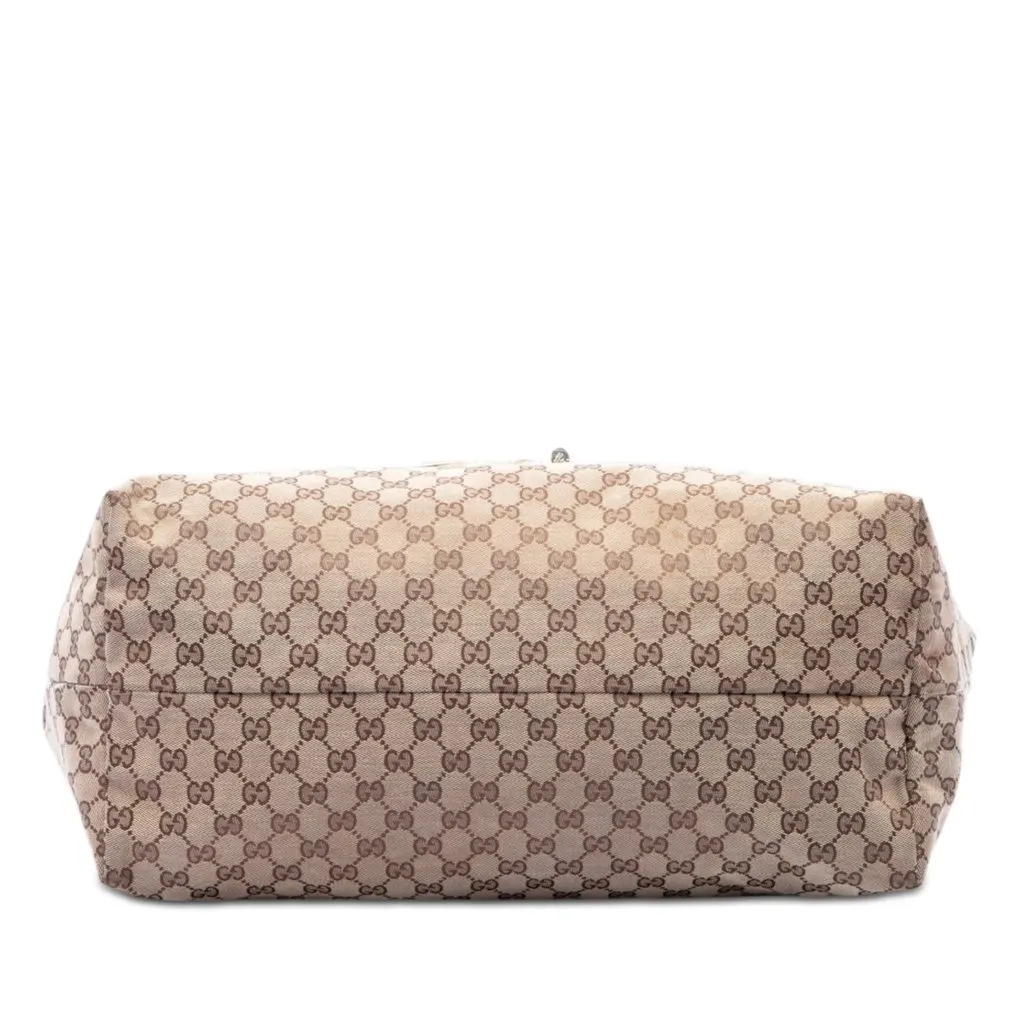 Gucci GG Canvas Brando Guccioli Holiday Chihuahua Tote Beige Very good - Inside View