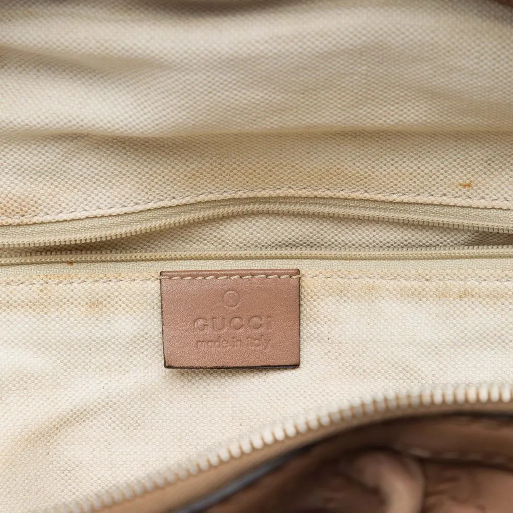 Gucci Guccissima Sukey Satchel Pink Leather Good - Box View