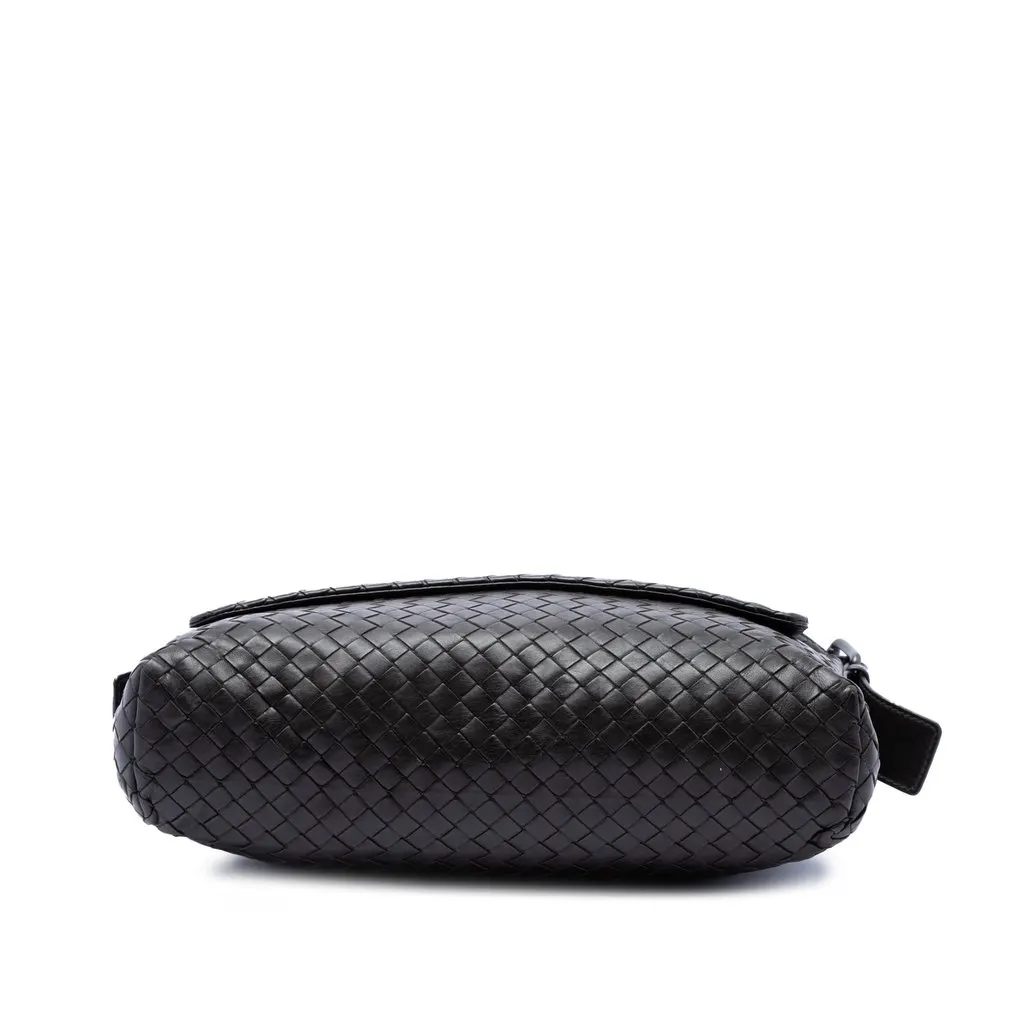 Bottega Veneta Nappa Intrecciato Messenger Bag Brown Leather Very good - Inside View