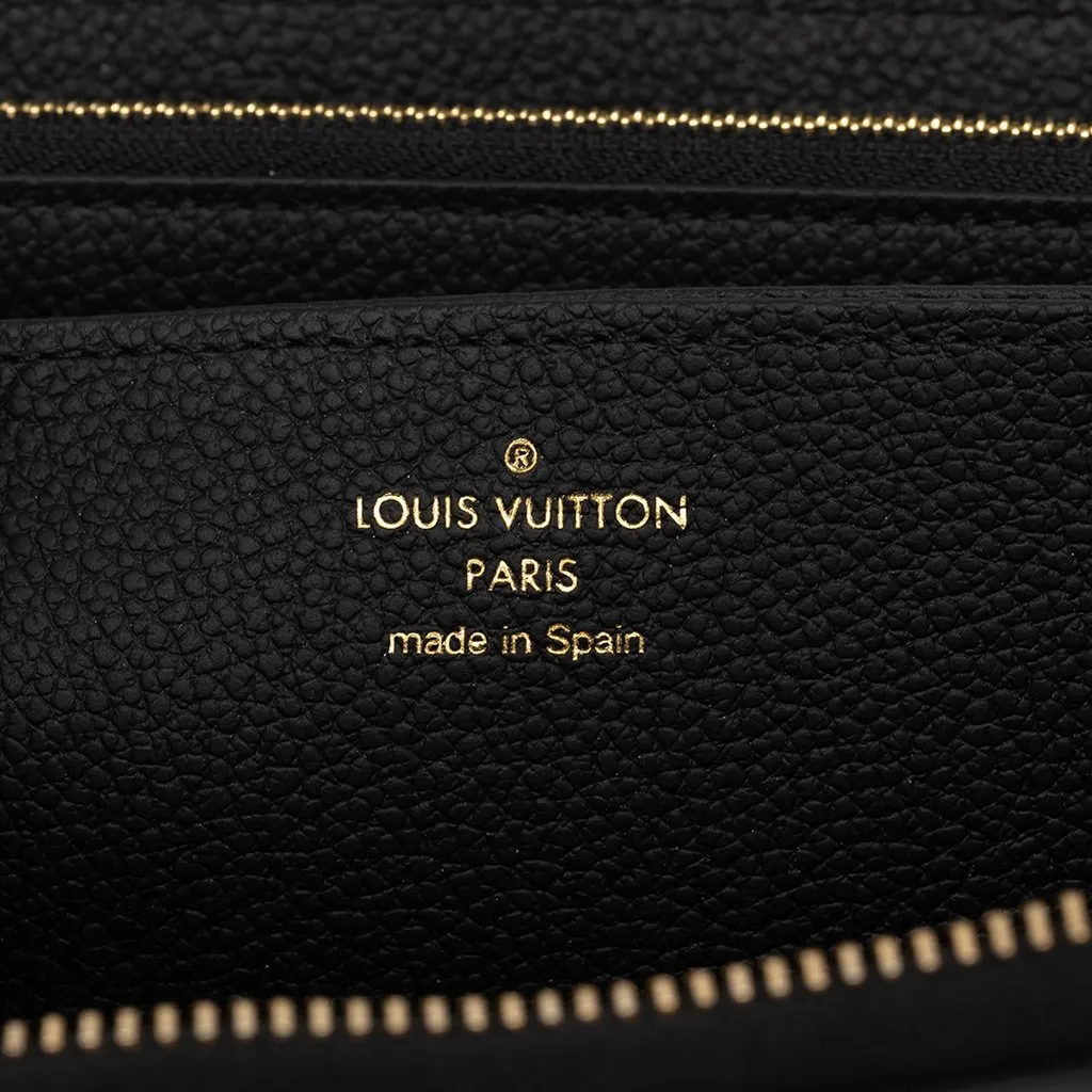 Louis Vuitton Bicolor Monogram Empreinte Giant Zippy Wallet Black Leather Very good - Box View