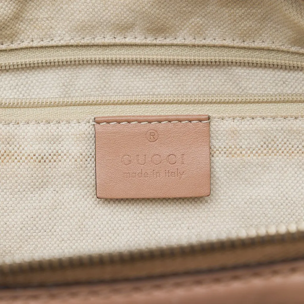 Gucci Diamante Canvas Sukey Satchel Beige Canvas Good - Box View