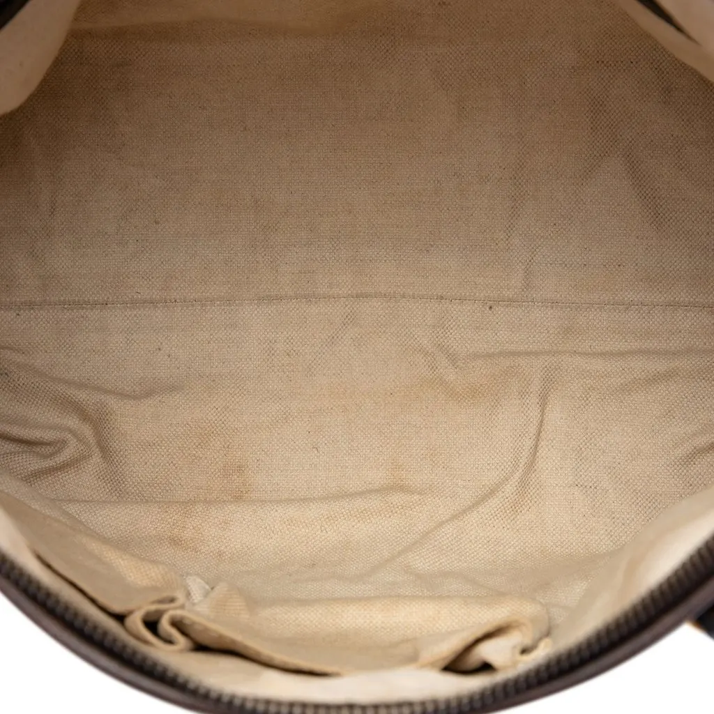 Gucci GG Canvas Laidback Crafty Handbag Beige Canvas Very good - Model View
