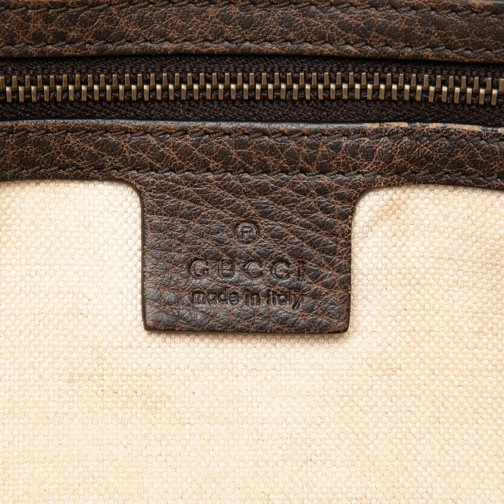 Gucci GG Canvas Laidback Crafty Handbag Beige Canvas Very good - Box View
