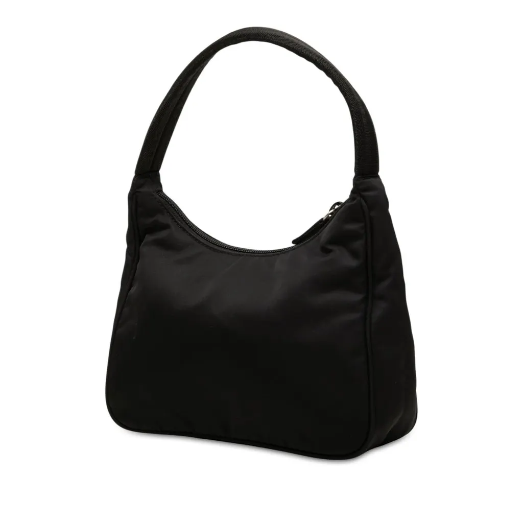 Prada Mini Tessuto Sport Shoulder Bag Black Polyamide Very good - Back View
