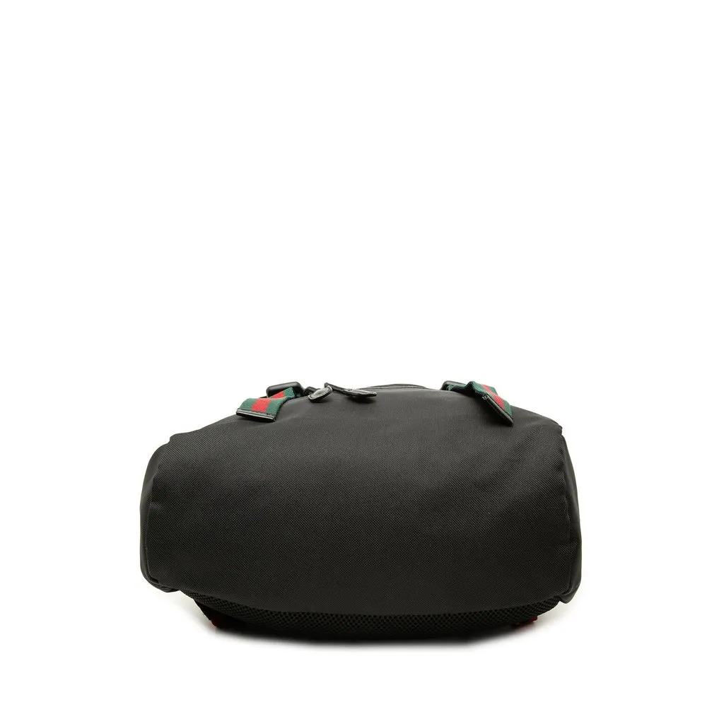Gucci Canvas Techno Web Animalier Backpack Black Canvas Very good - Inside View