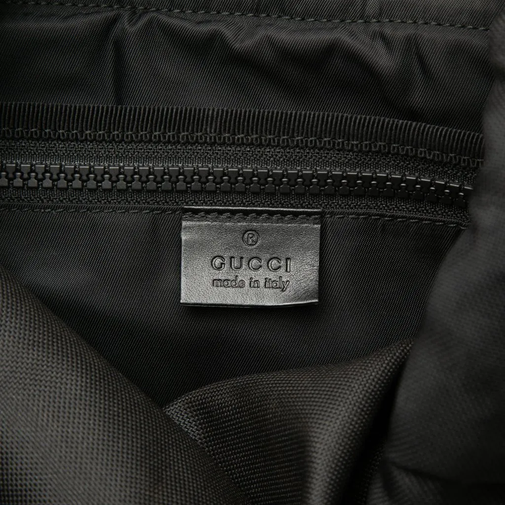 Gucci Canvas Techno Web Animalier Backpack Black Canvas Very good - Box View