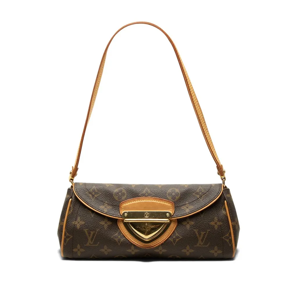 Louis Vuitton Monogram Pochette Beverly Brown Canvas Very good - Front View
