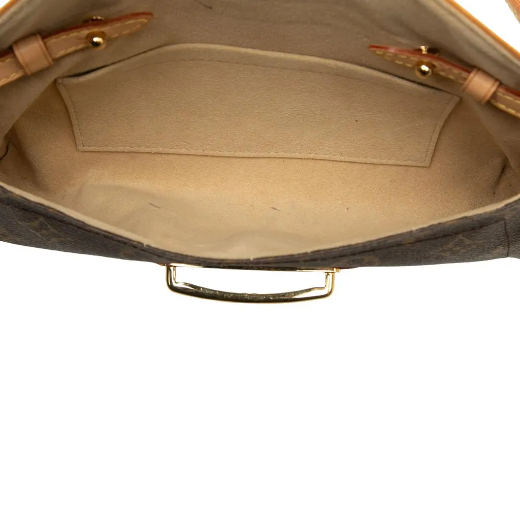Louis Vuitton Monogram Pochette Beverly Brown Canvas Very good - Model View