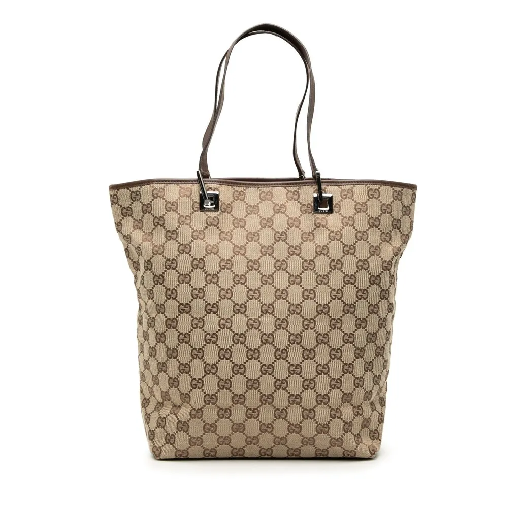 Gucci GG Canvas Tote Beige Very good - Front View