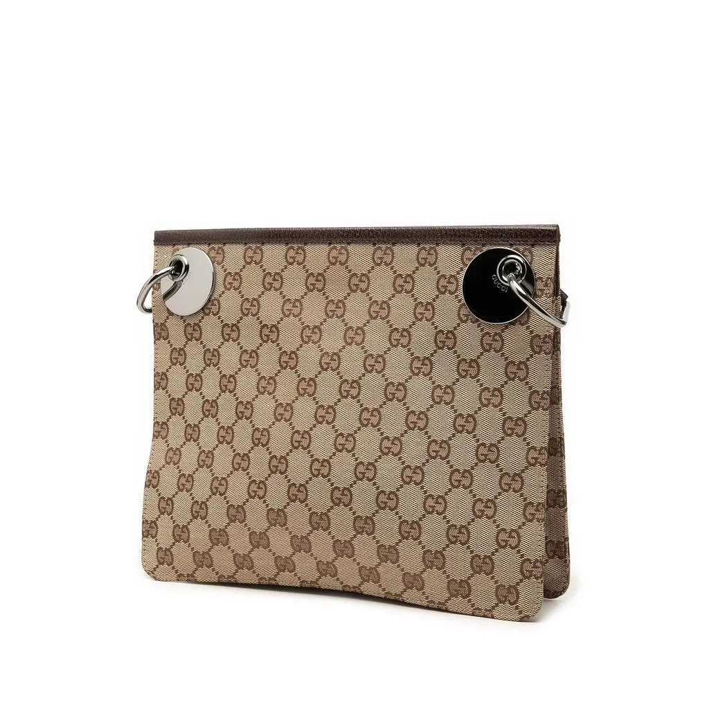 Gucci GG Canvas Eclipse Crossbody Beige Canvas Very good - Back View