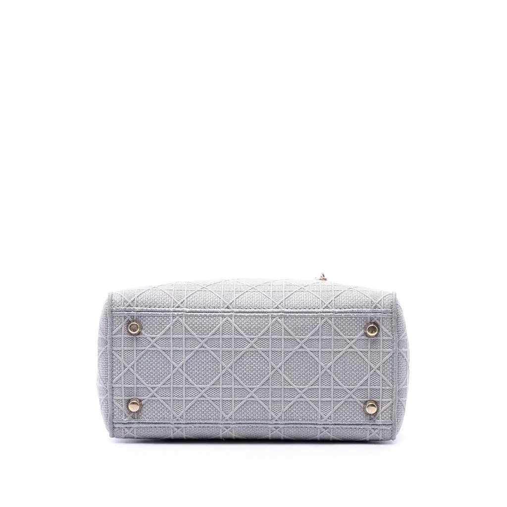 Dior Medium Canvas Cannage Lady D Lite MultiColor Very good - Inside View