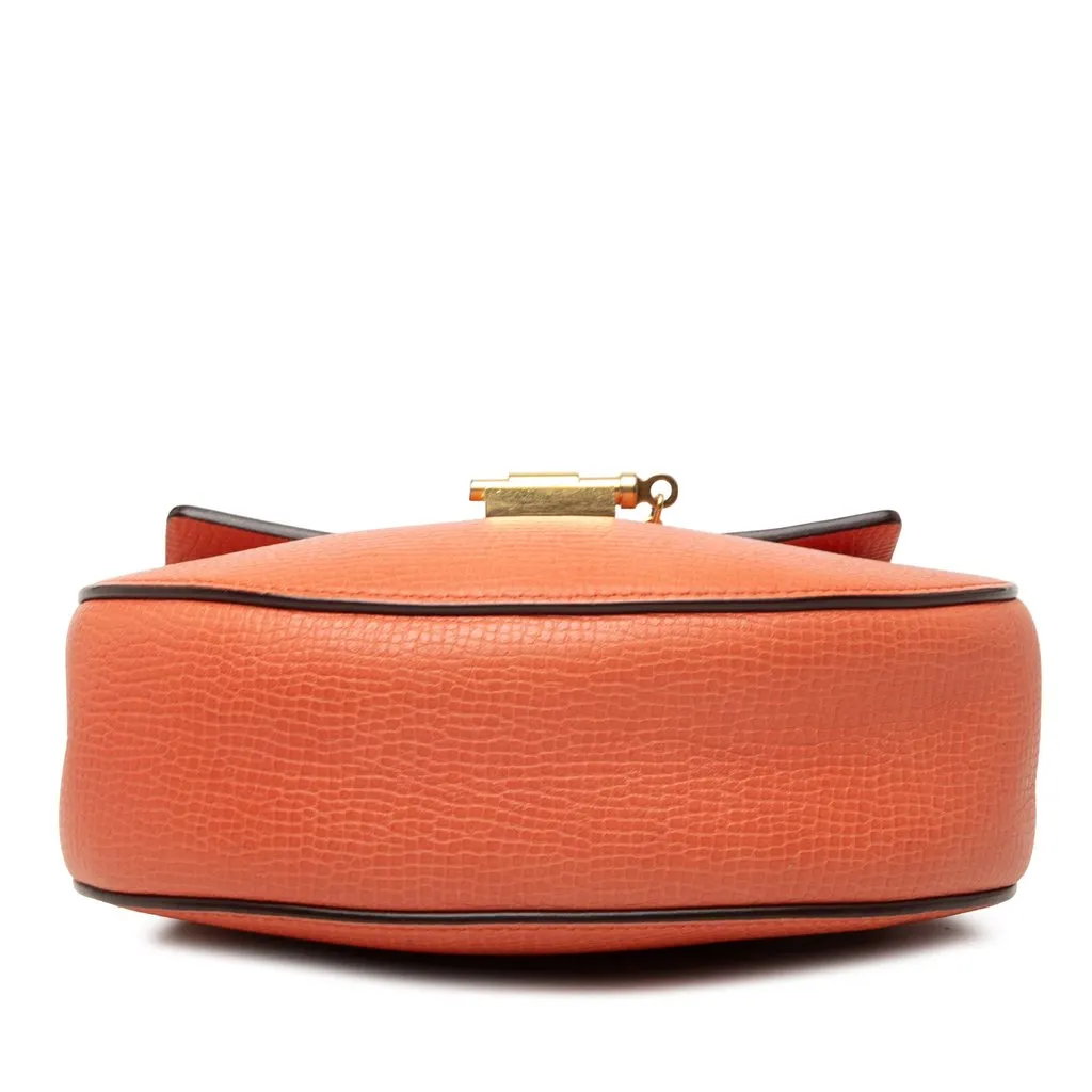 Chloé Small Leather Drew Crossbody Orange Leather Very good - Inside View