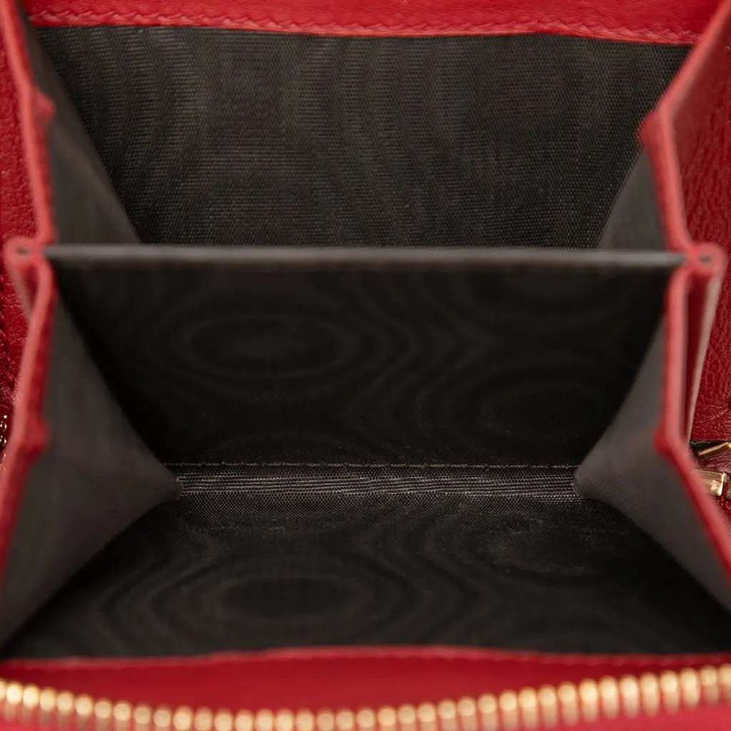 Gucci Microguccissima Zip Around Small Wallet Red Leather Very good - Box View
