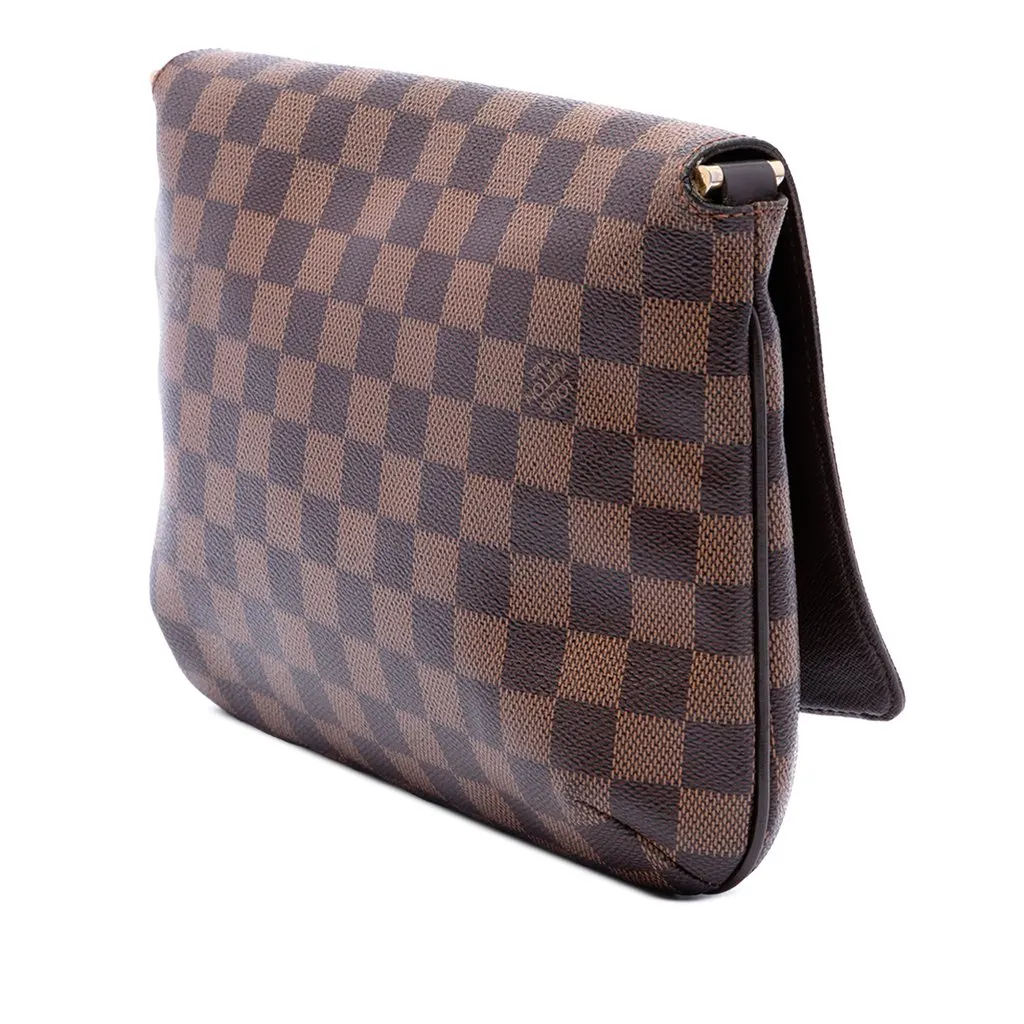 Louis Vuitton Damier Ebene Musette Tango Long Strap Brown Very good - Back View
