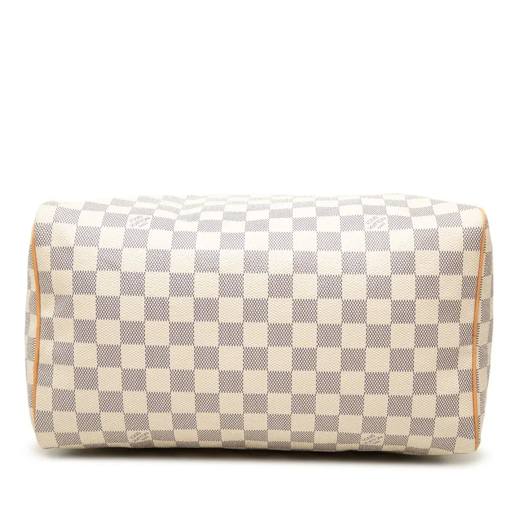 Louis Vuitton Damier Azur Speedy 30 White Very good - Inside View