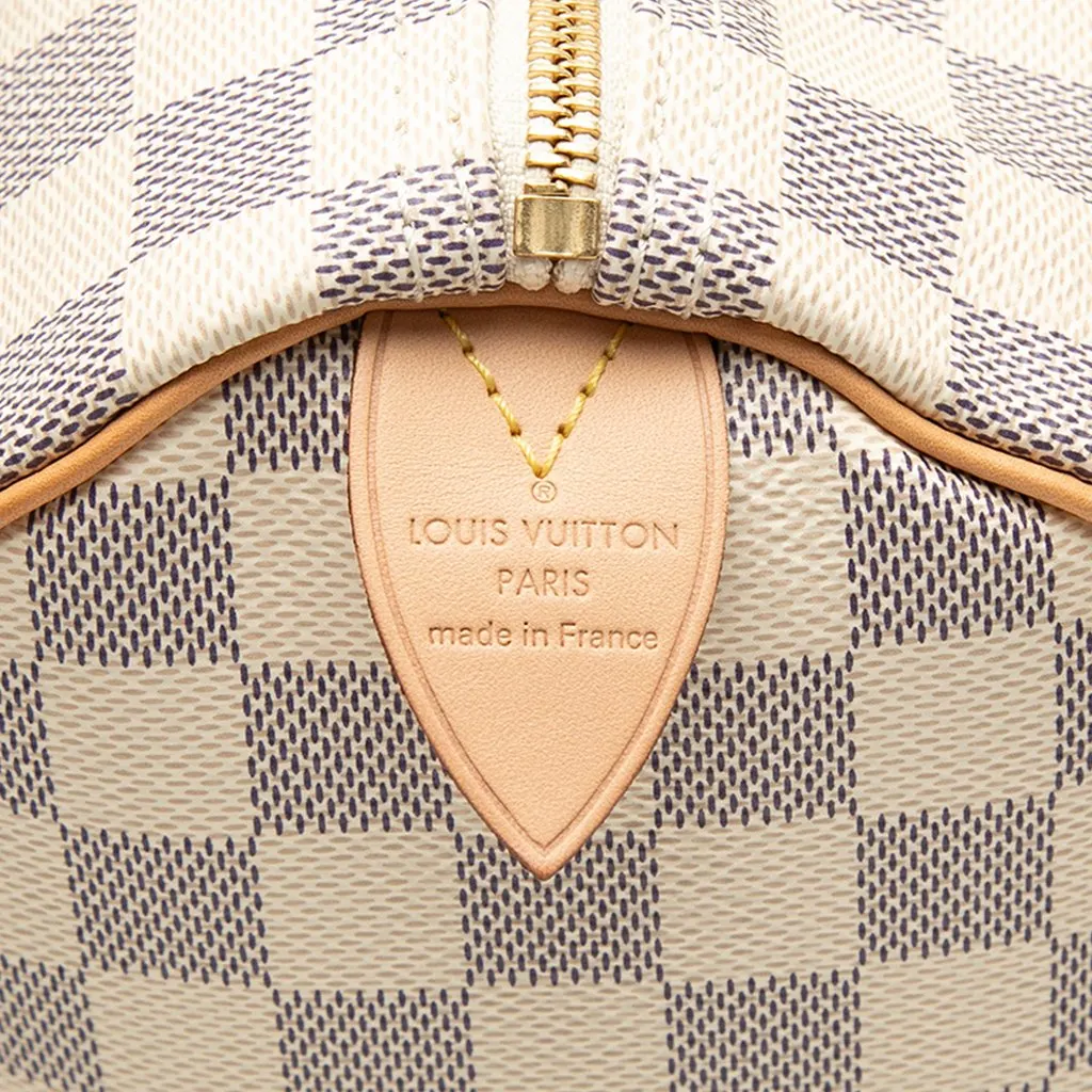 Louis Vuitton Damier Azur Speedy 30 White Very good - Model View