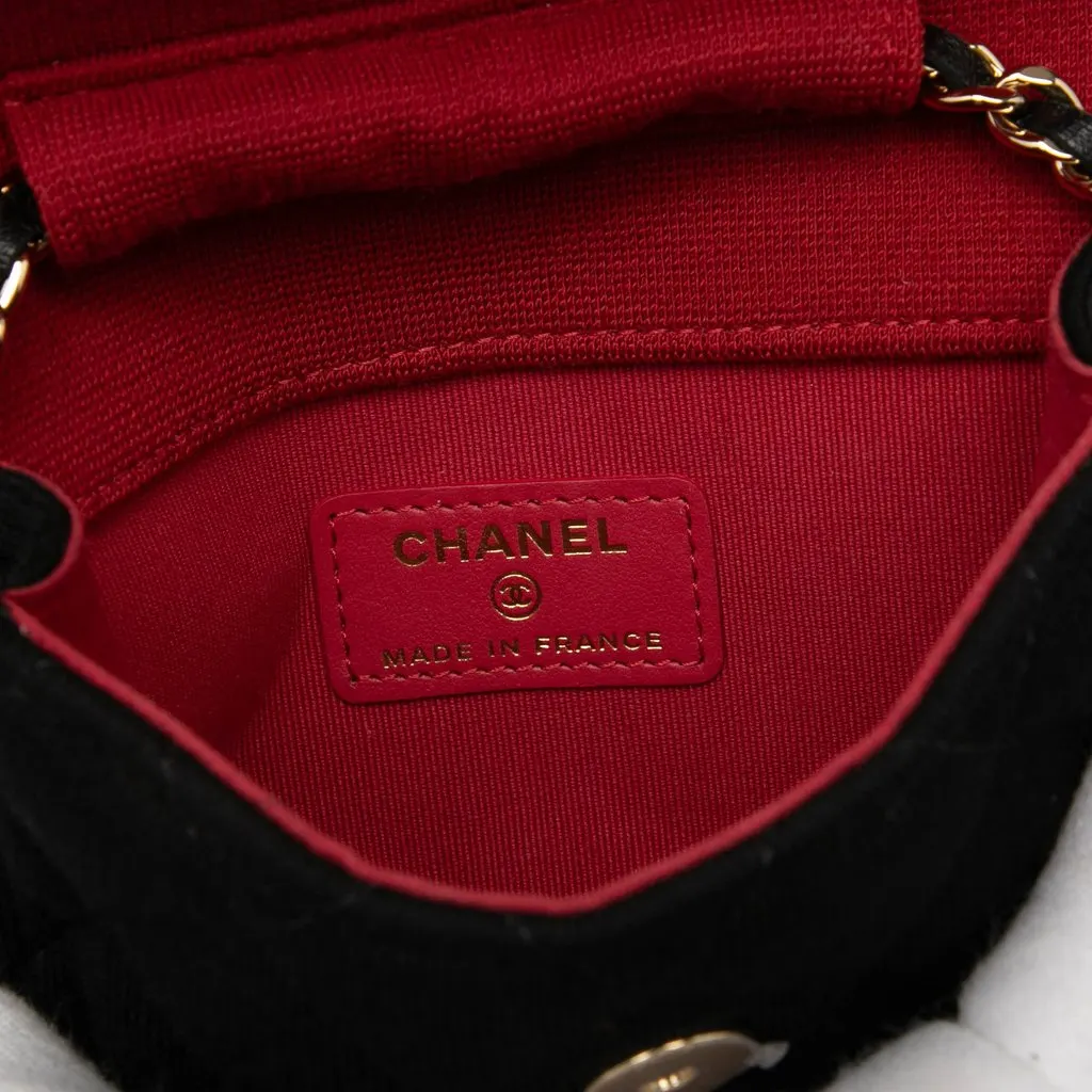 Chanel Mini CC Quilted Jersey VIP Flap Black Very good - Box View