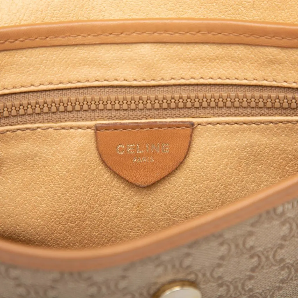 Celine Macadam Coated Canvas Crossbody Beige Canvas Very good - Box View