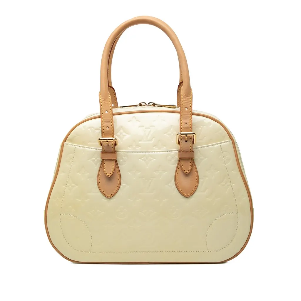 Louis Vuitton Monogram Vernis Summit Drive White Leather Very good - Front View