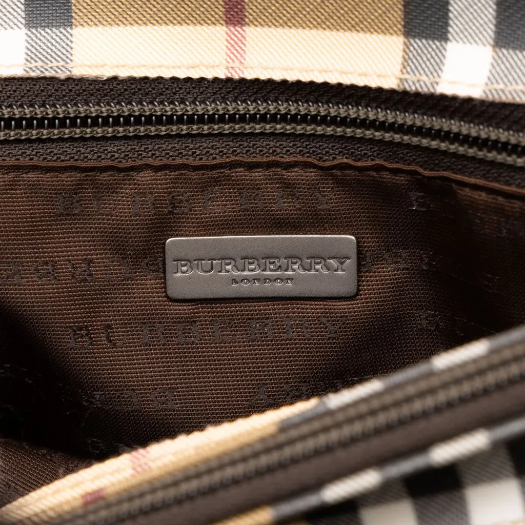 Burberry House Check Coated Canvas Tote Beige Canvas Good - Box View