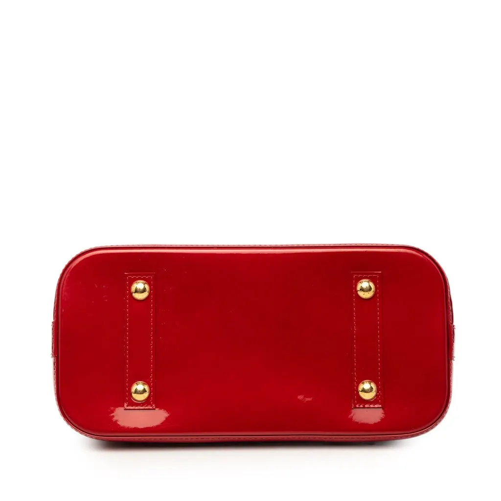 Louis Vuitton Monogram Vernis Alma PM Red Leather Very good - Inside View