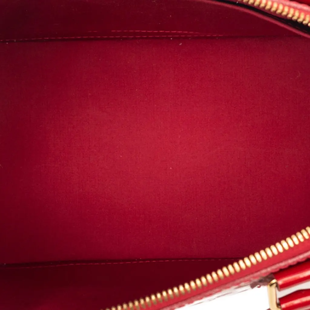 Louis Vuitton Monogram Vernis Alma PM Red Leather Very good - Model View