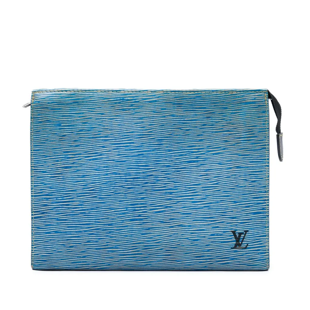 Louis Vuitton Epi Denim Toiletry Pouch 26 Blue Leather Very good - Front View