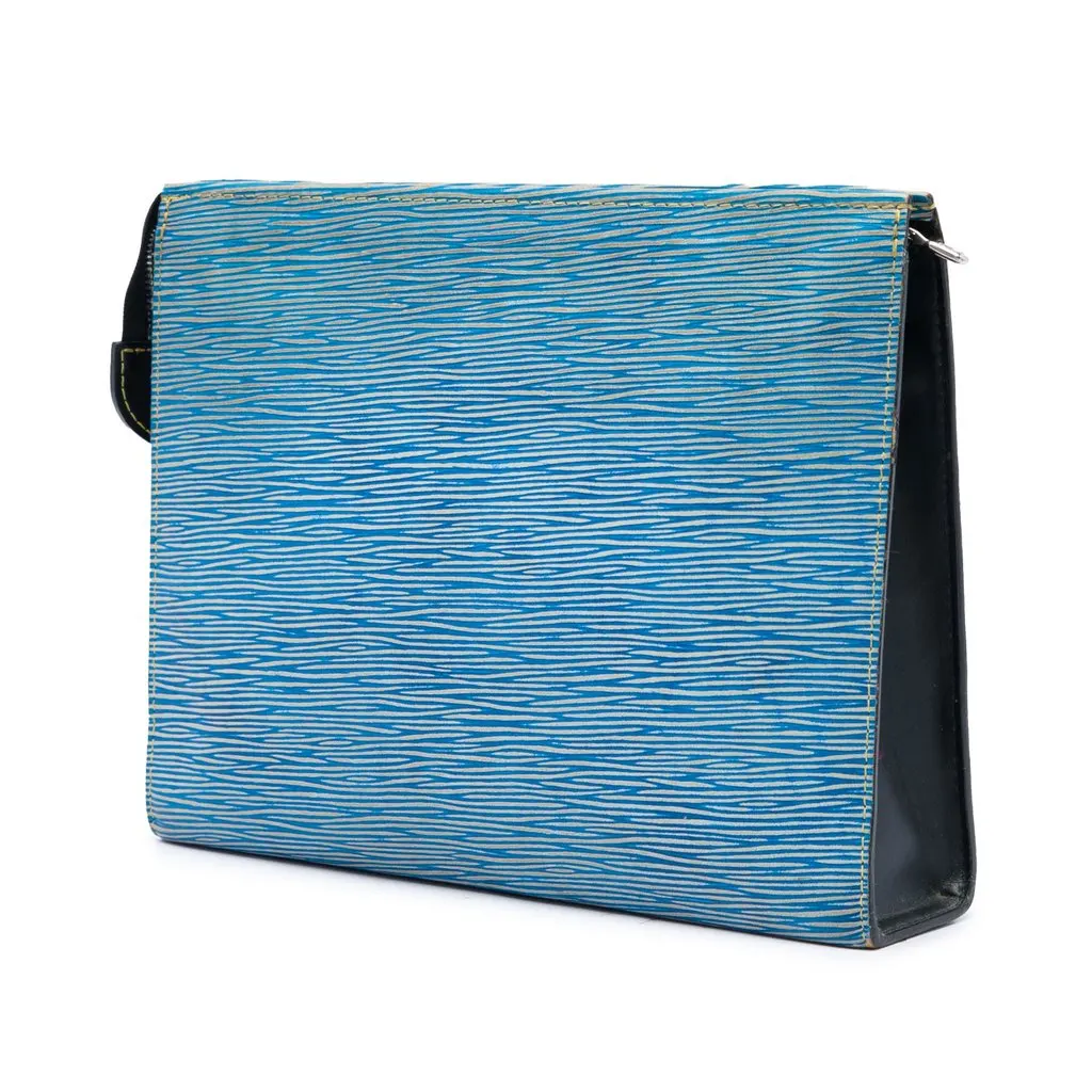 Louis Vuitton Epi Denim Toiletry Pouch 26 Blue Leather Very good - Back View