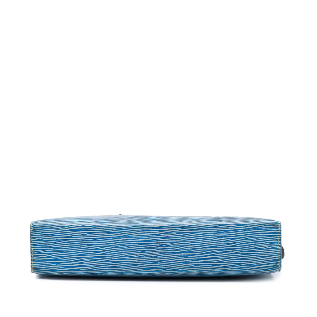 Louis Vuitton Epi Denim Toiletry Pouch 26 Blue Leather Very good - Inside View