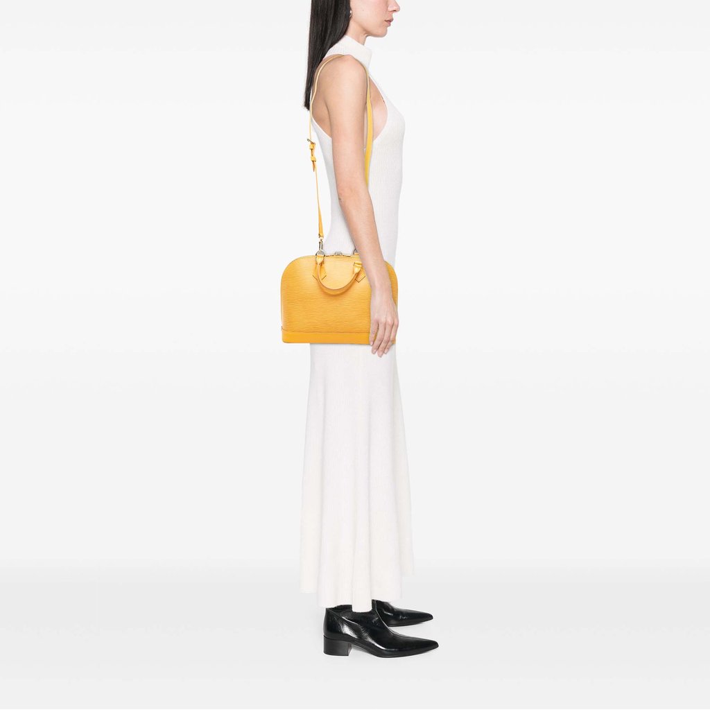 Louis Vuitton Epi Alma PM Yellow Large Leather | Pre-Owned D