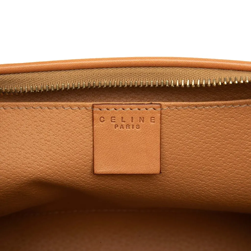 Celine Macadam Coated Canvas Pouch Beige Very good - Box View