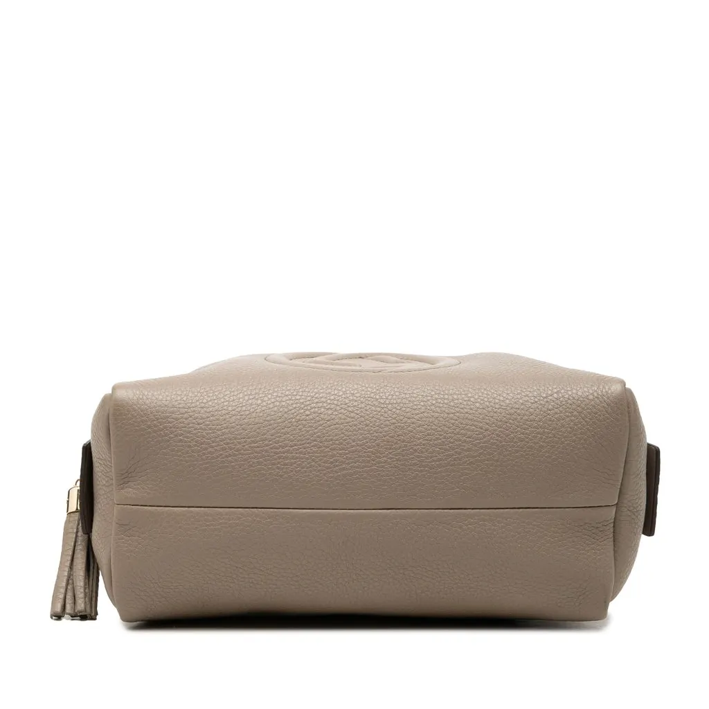 Gucci Calfskin Soho Clutch Brown Leather Good - Inside View