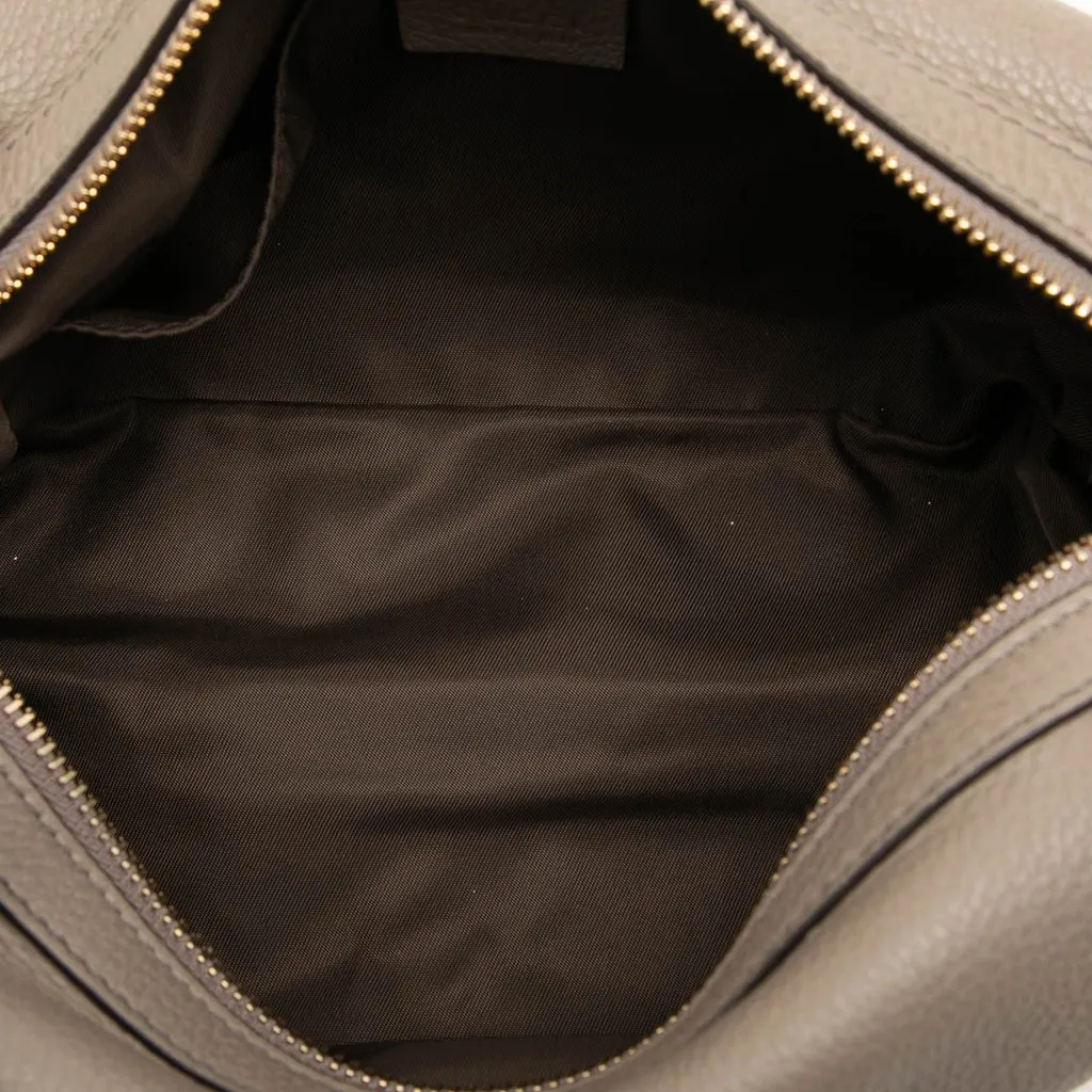 Gucci Calfskin Soho Clutch Brown Leather Good - Model View